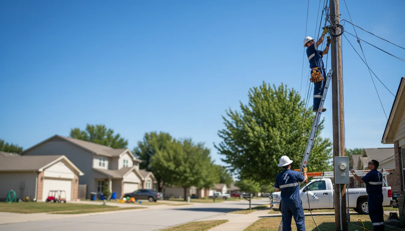 Residential electrician providing installation services in Battery Park, VA